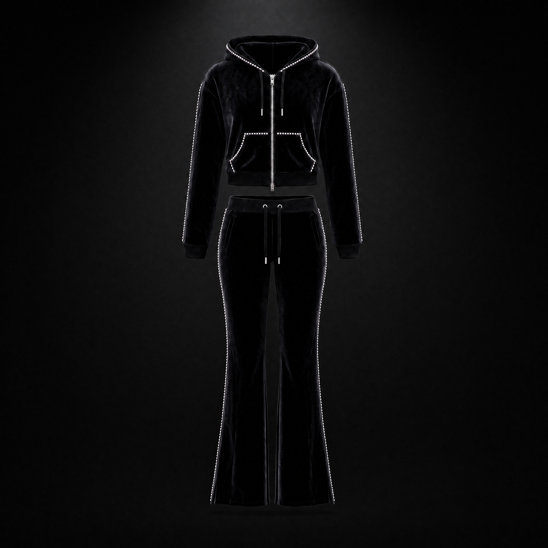 SECRET WOMENS VELVET TRACKSUIT